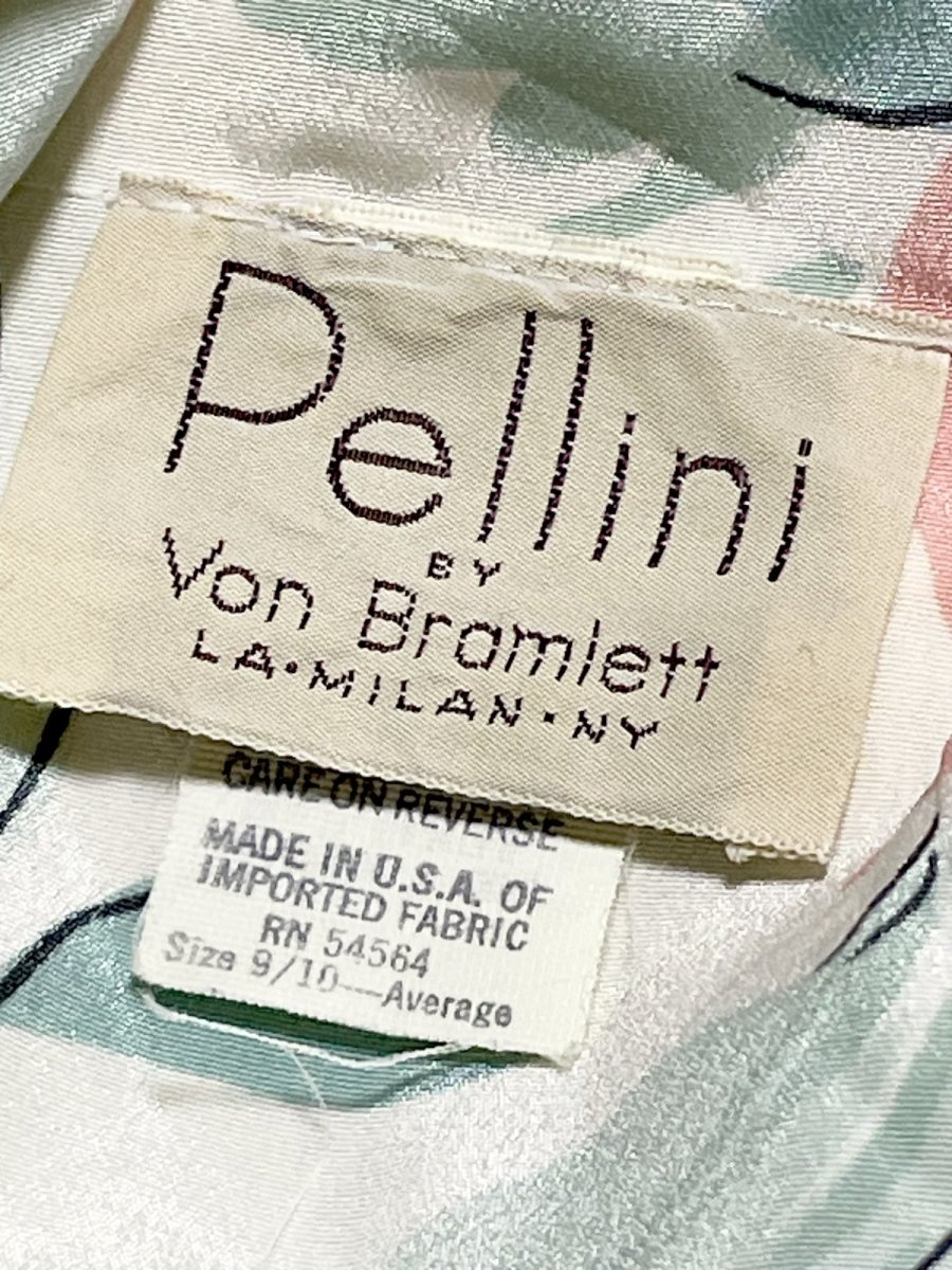 画像13: 花柄 ドルマンスリーブ ウエストゴム レトロ USA古着 ヴィンテージワンピース (13)