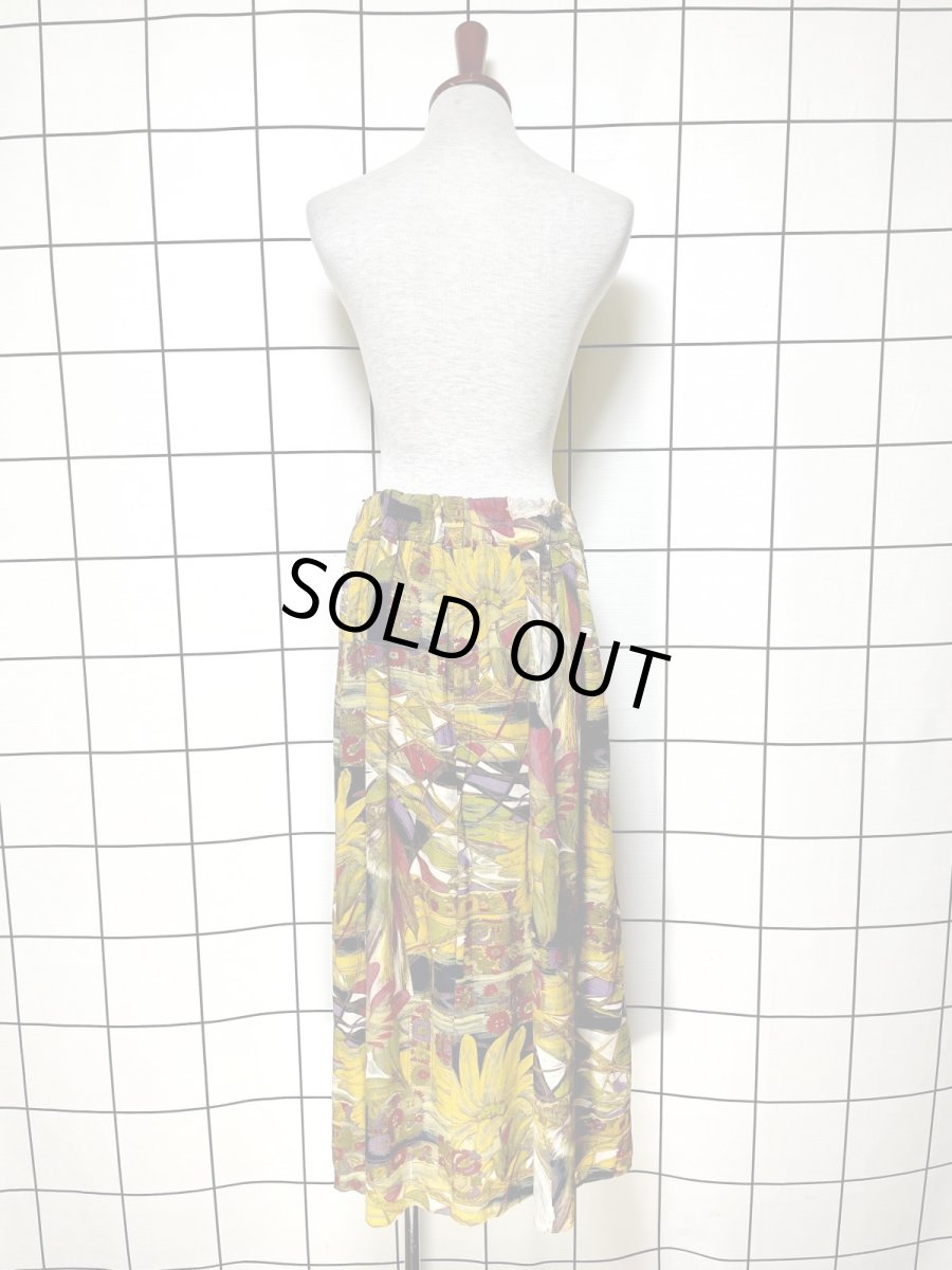 画像6: Austria製 花柄 ウエストゴム レトロ ヨーロッパ古着 ヴィンテージスカート (6)