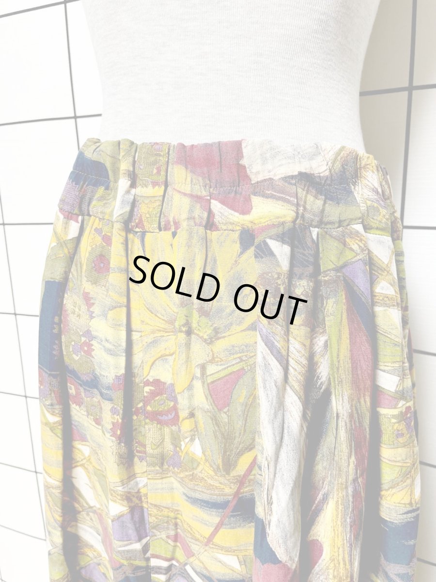 画像7: Austria製 花柄 ウエストゴム レトロ ヨーロッパ古着 ヴィンテージスカート (7)