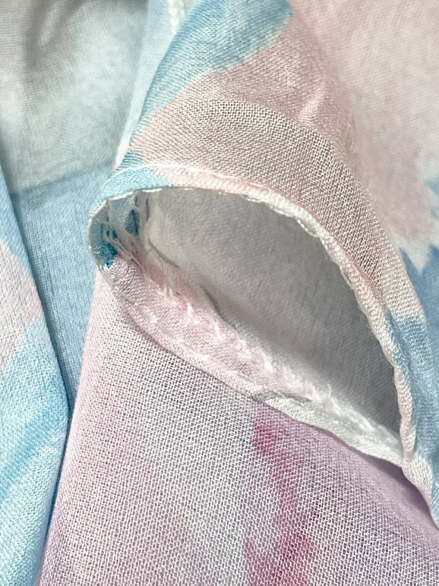 画像9: パステルカラー ティアード ウエストゴム レトロ USA古着 ヴィンテージスカート (9)