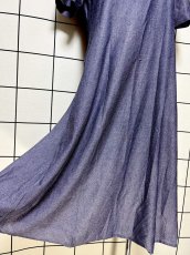 画像8: 首元切り替えし レトロ USA古着 ヴィンテージワンピース (8)