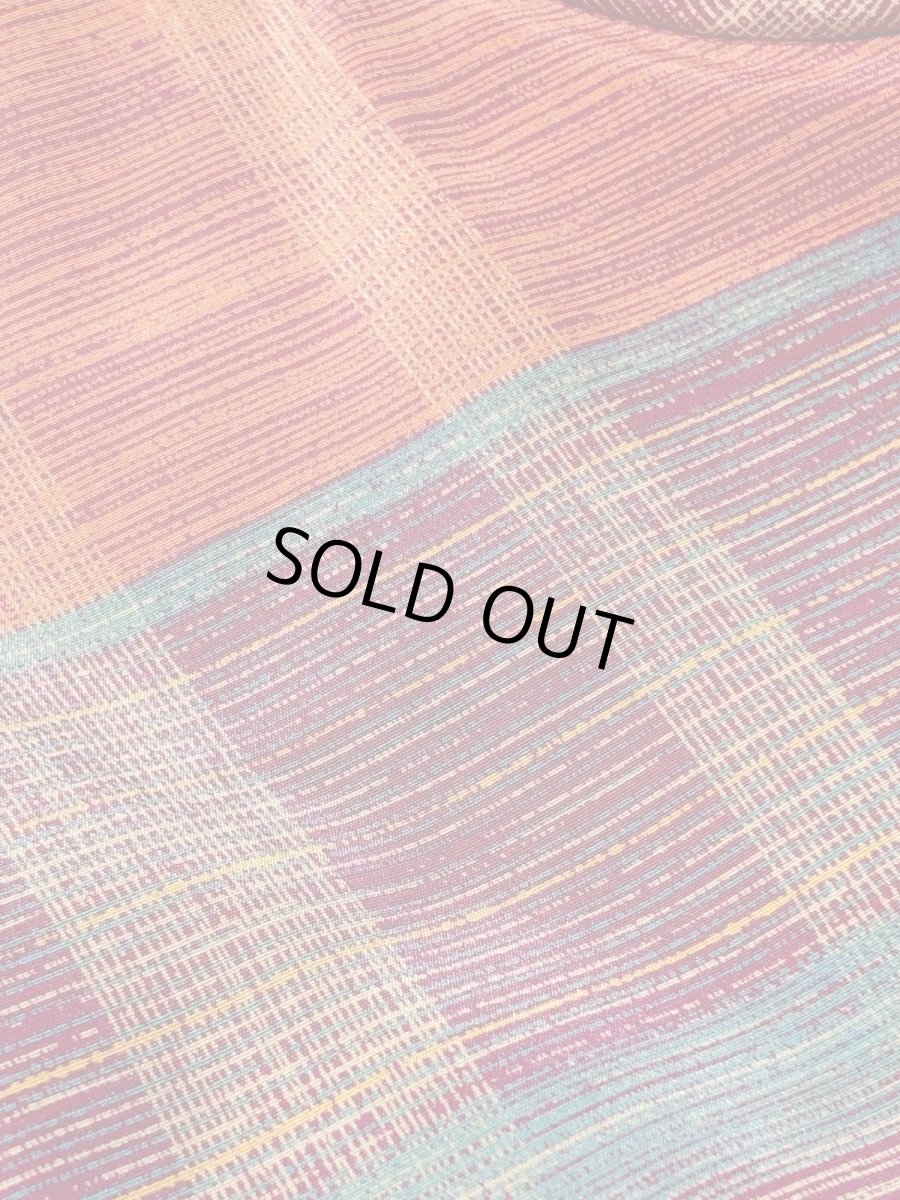 画像9: チェック柄 パフスリーブ ウエストゴム レトロ USA古着 ヴィンテージワンピース (9)