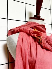 画像6: メキシカン刺繍 レース フォークロア レトロ 古着 メキシコ製 ヴィンテージ刺繍ブラウス (6)