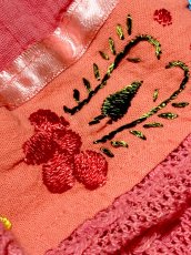 画像9: メキシカン刺繍 レース フォークロア レトロ 古着 メキシコ製 ヴィンテージ刺繍ブラウス (9)