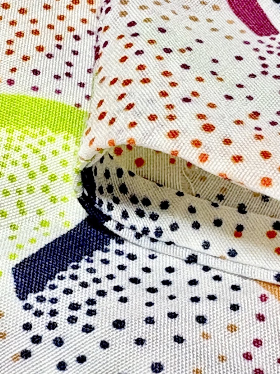 画像10: ドット アート柄 ホワイト ノースリーブ レトロ USA古着 ヴィンテージワンピース (10)