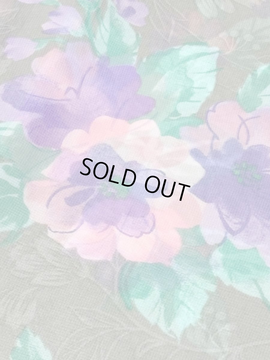 画像9: 花柄 レトロ ポルトガル ヨーロッパ古着 シャツ ヴィンテージブラウス (9)