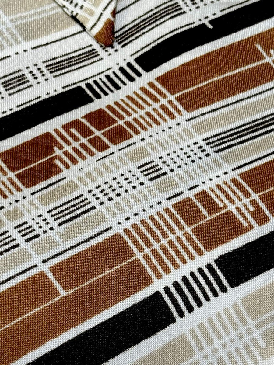 画像7: フランス製 ボーダー レトロ ヨーロッパ古着 シャツ ヴィンテージブラウス (7)