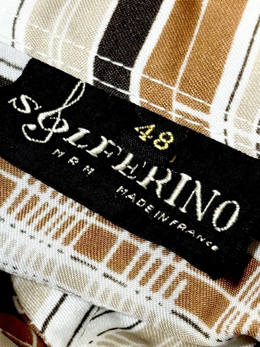 画像9: フランス製 ボーダー レトロ ヨーロッパ古着 シャツ ヴィンテージブラウス (9)