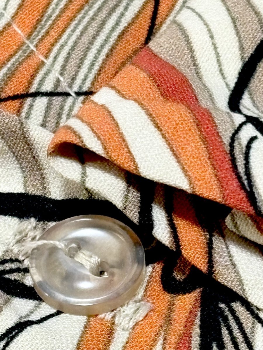 画像10: カナダ製 CANADA 花柄 レトロ 古着 長袖 シャツ ヴィンテージブラウス (10)