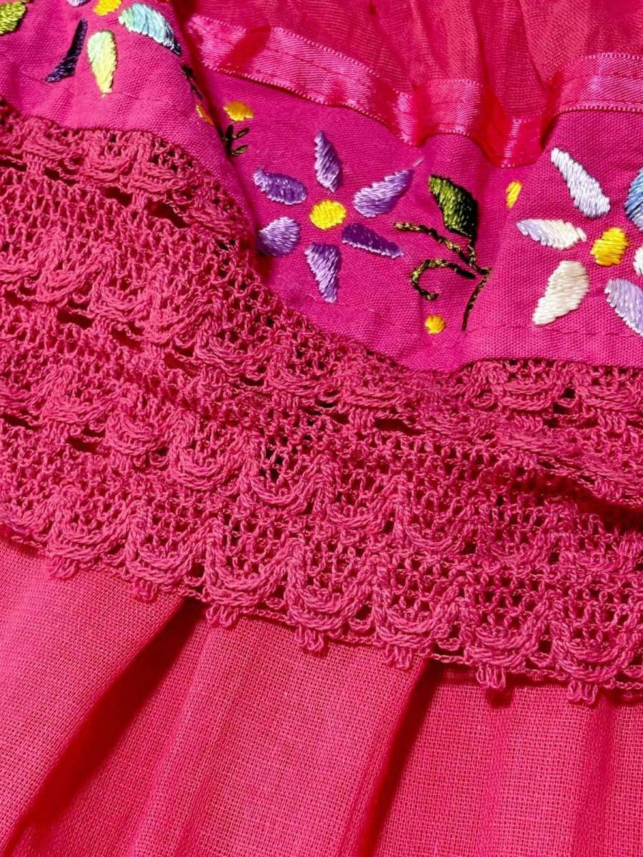 画像8: メキシカン刺繍 レース フォークロア レトロ 古着 メキシコ製 ヴィンテージ刺繍ブラウス (8)