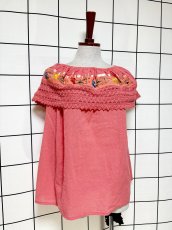 画像3: メキシカン刺繍 レース フォークロア レトロ 古着 メキシコ製 ヴィンテージ刺繍ブラウス (3)