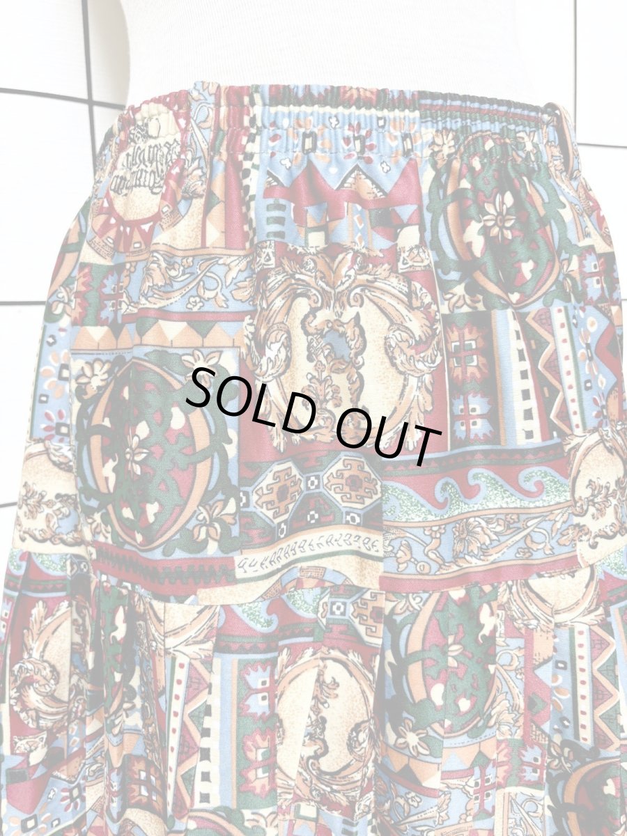 画像2: フランス製 レトロ ヨーロッパ古着 ヴィンテージスカート (2)