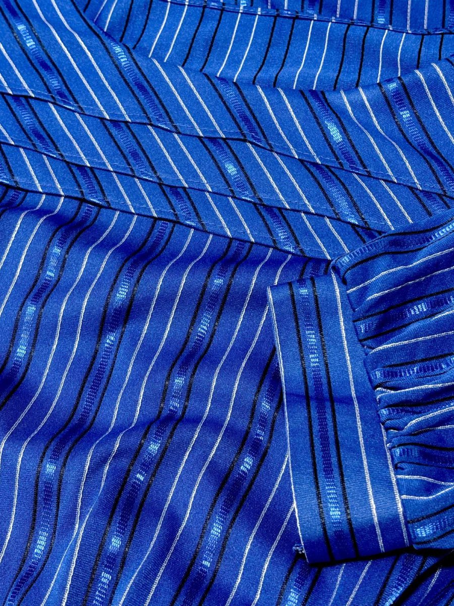 画像10: ストライプ UNIONMADE ウエストゴム レトロ USA古着 ヴィンテージワンピース (10)