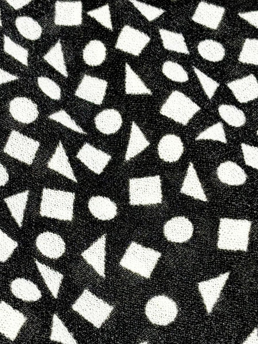 画像11: フロントリボン ブラック ホワイト レトロ USA古着 ヴィンテージワンピース (11)