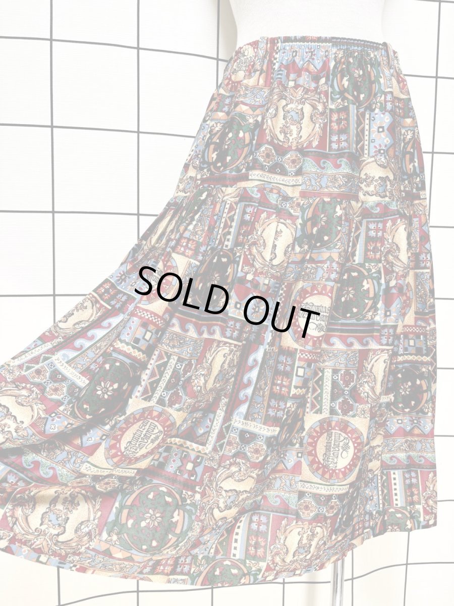 画像4: フランス製 レトロ ヨーロッパ古着 ヴィンテージスカート (4)