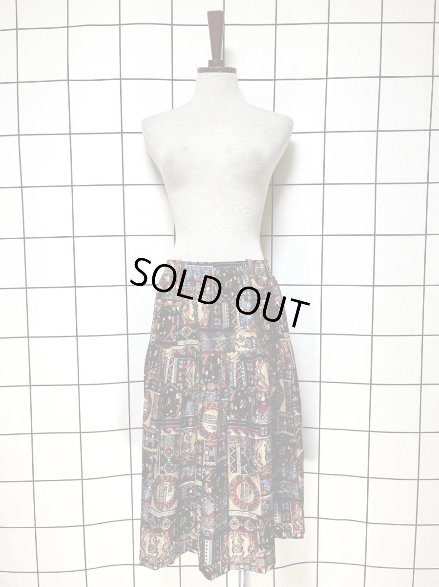 画像5: フランス製 レトロ ヨーロッパ古着 ヴィンテージスカート (5)