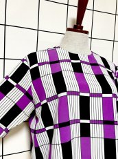 画像6: チェック プルオバー レトロ シャツ USA古着 ヴィンテージトップス (6)