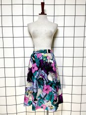 画像5: リゾート柄 花柄 レトロ USA古着 ヴィンテージスカート (5)
