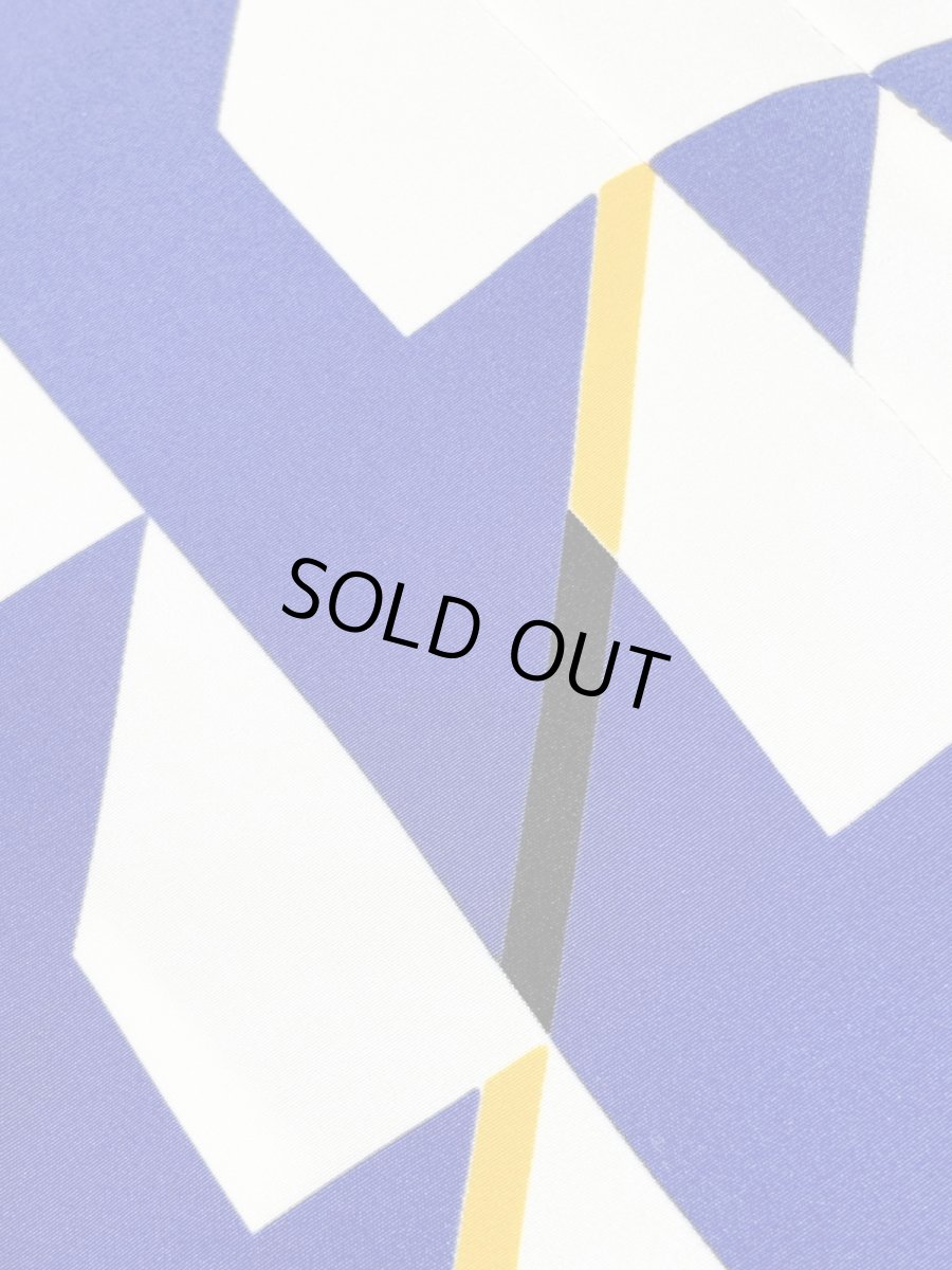 画像11: 幾何学調模様 総柄 ウエストゴム レトロ 長袖 USA古着 ヴィンテージワンピース (11)