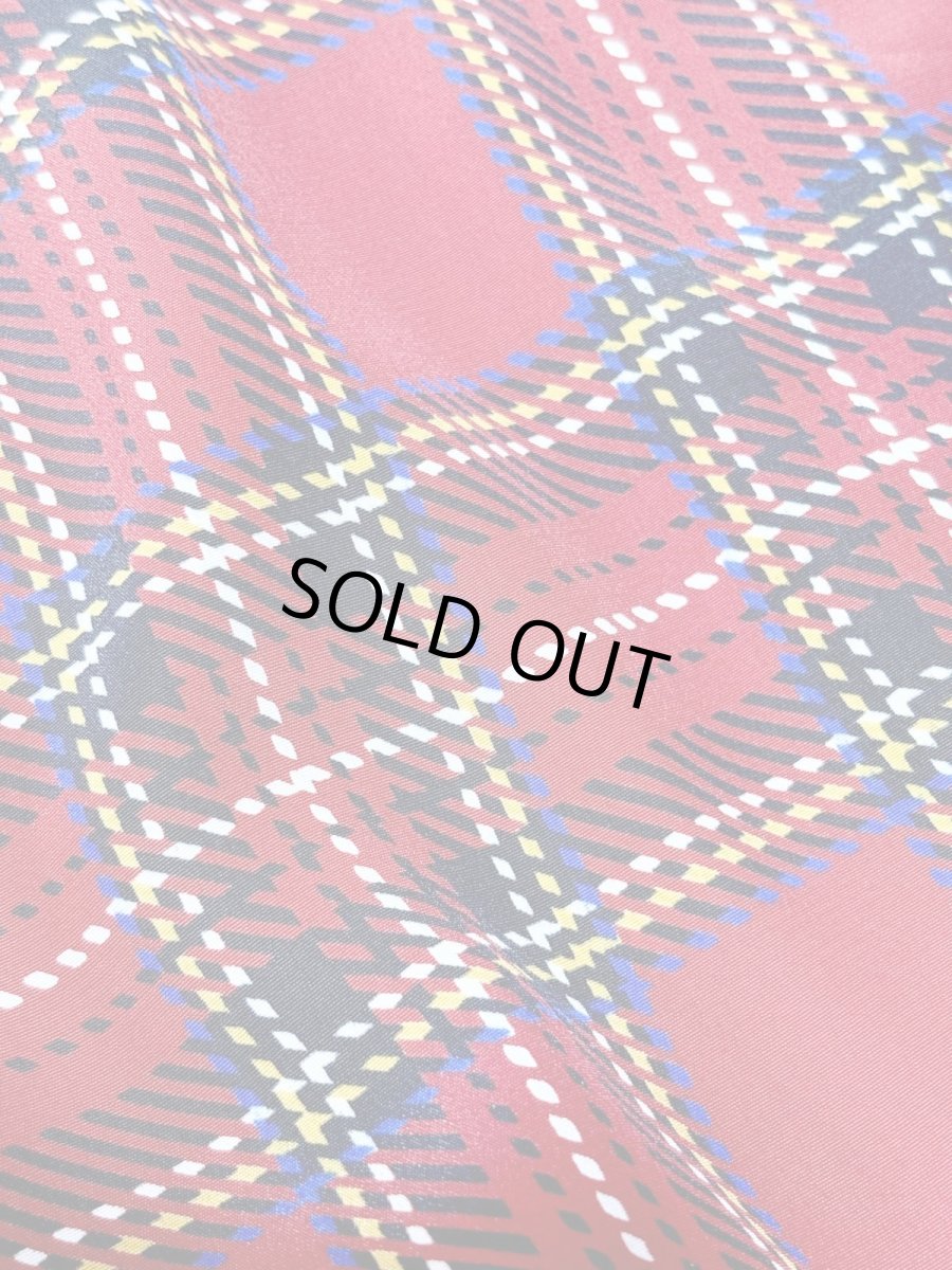 画像13: トラッドガーリー チェック プリーツ切替 ウエストゴム レトロ USA古着 ヴィンテージワンピース (13)