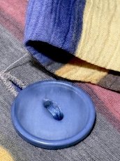 画像11: フランス古着 ストライプ 前開き レトロ ヨーロッパ ヴィンテージワンピース (11)