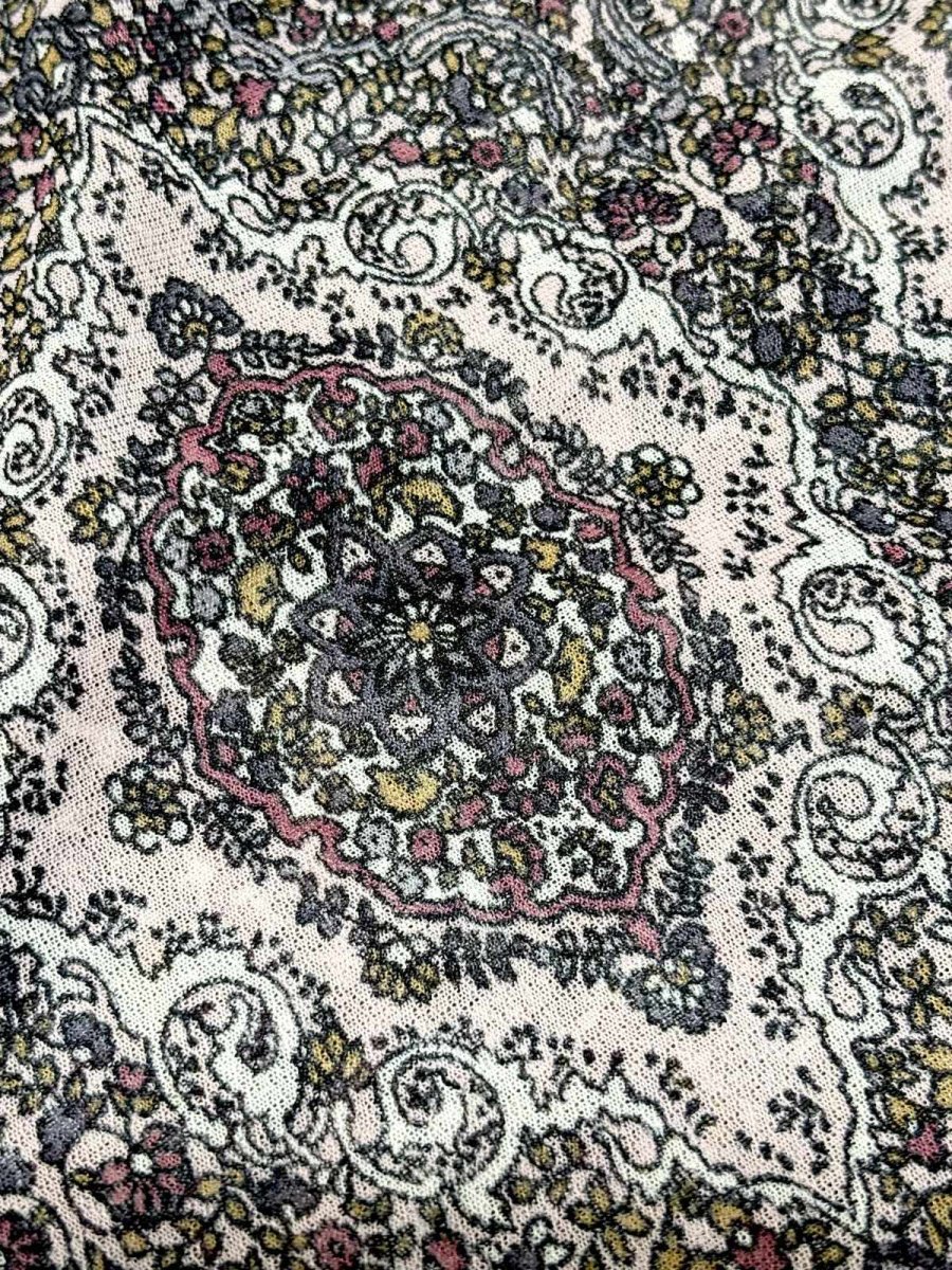 画像9: 花柄 レトロ USA古着 シャツ ヴィンテージトップス (9)