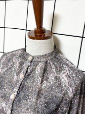 画像4: 花柄 レトロ USA古着 シャツ ヴィンテージトップス (4)