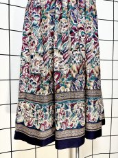 画像3: 花柄 UNIONMADE ウエストゴム レトロ USA古着 ヴィンテージスカート (3)