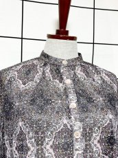 画像5: 花柄 レトロ USA古着 シャツ ヴィンテージトップス (5)