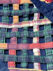 画像13: コーデュロイ 刺繍 ネイビー レトロ India 古着 ヴィンテージベスト (13)
