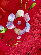 画像10: メキシカン刺繍 レース フォークロア レトロ 古着 メキシコ製 ヴィンテージ刺繍ブラウス (10)