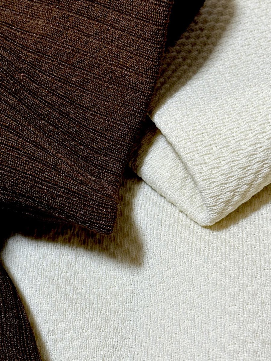 画像9: 無地 バイカラー 切り替え レトロ USA古着 ヴィンテージワンピース (9)