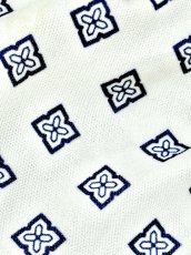 画像11: リボンタイ ホワイト ネイビー 切り替えし レトロ USA古着 ヴィンテージワンピース (11)