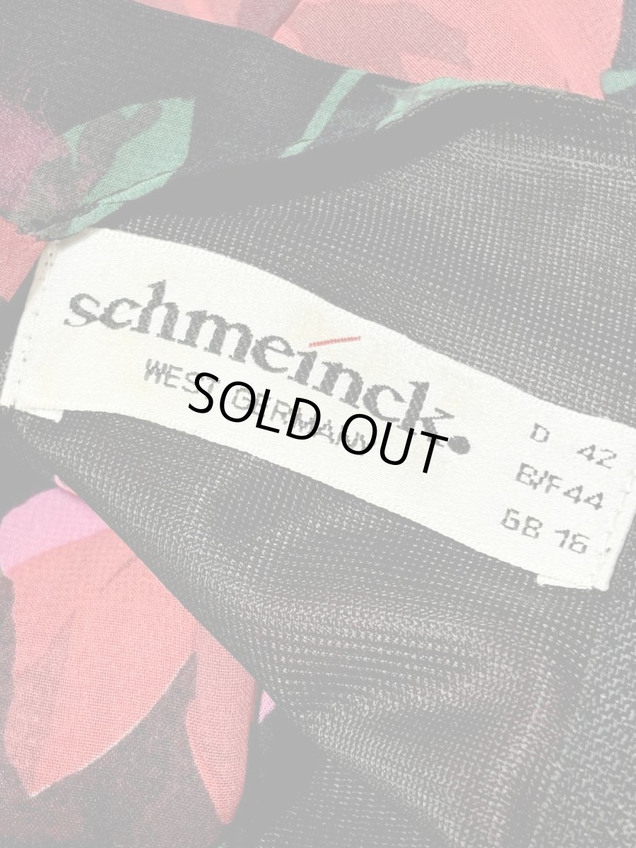 画像13: 西ドイツ製 WestGermany ティアードデザイン 薔薇柄 レトロ 長袖 ヨーロッパ古着 ヴィンテージドレス (13)