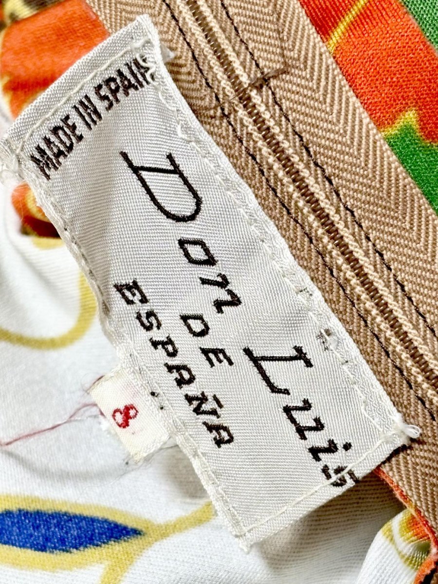 画像17: スペイン製 SPAIN サイケデリック 花柄 レトロ ヨーロッパ古着 ヴィンテージワンピース (17)