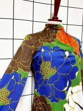画像6: スペイン製 SPAIN サイケデリック 花柄 レトロ ヨーロッパ古着 ヴィンテージワンピース (6)