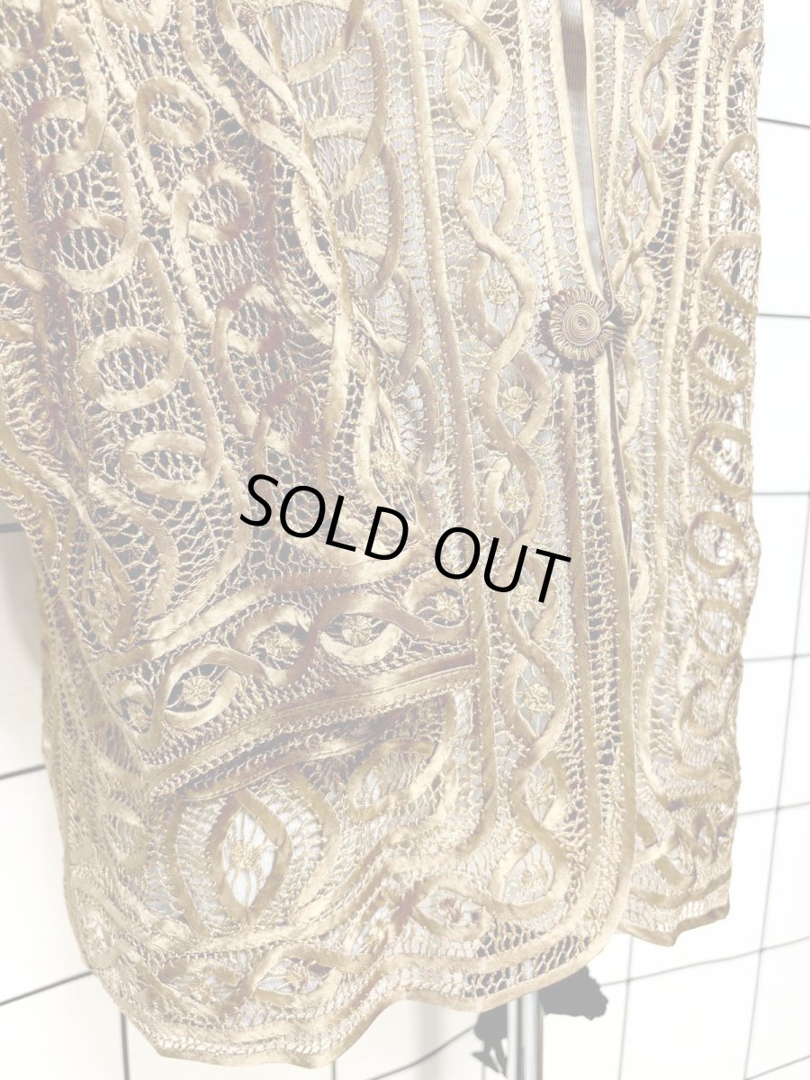 画像7: レース 羽織り レトロ USA古着 ヴィンテージカーディガン (7)