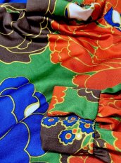 画像9: スペイン製 SPAIN サイケデリック 花柄 レトロ ヨーロッパ古着 ヴィンテージワンピース (9)