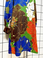 画像8: スペイン製 SPAIN サイケデリック 花柄 レトロ ヨーロッパ古着 ヴィンテージワンピース (8)