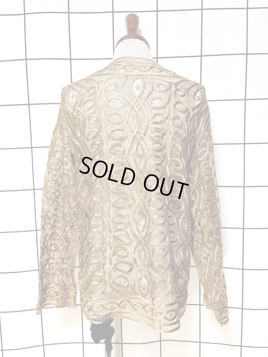 画像2: レース 羽織り レトロ USA古着 ヴィンテージカーディガン (2)