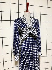 画像3: Italy製 リボンタイ レトロ ヨーロッパ古着 ヴィンテージワンピース (3)