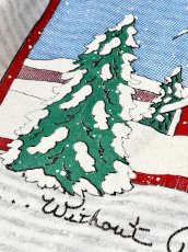 画像11: 雪景色 ボーダー タートルネック レトロ USA古着 ヴィンテージスウェット (11)