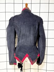 画像2: コーデュロイ ブラック レトロ USA古着 ヴィンテージジャケット (2)