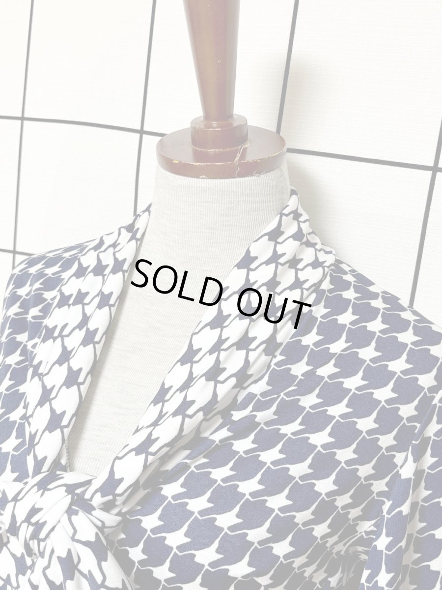 画像4: Italy製 リボンタイ レトロ ヨーロッパ古着 ヴィンテージワンピース (4)