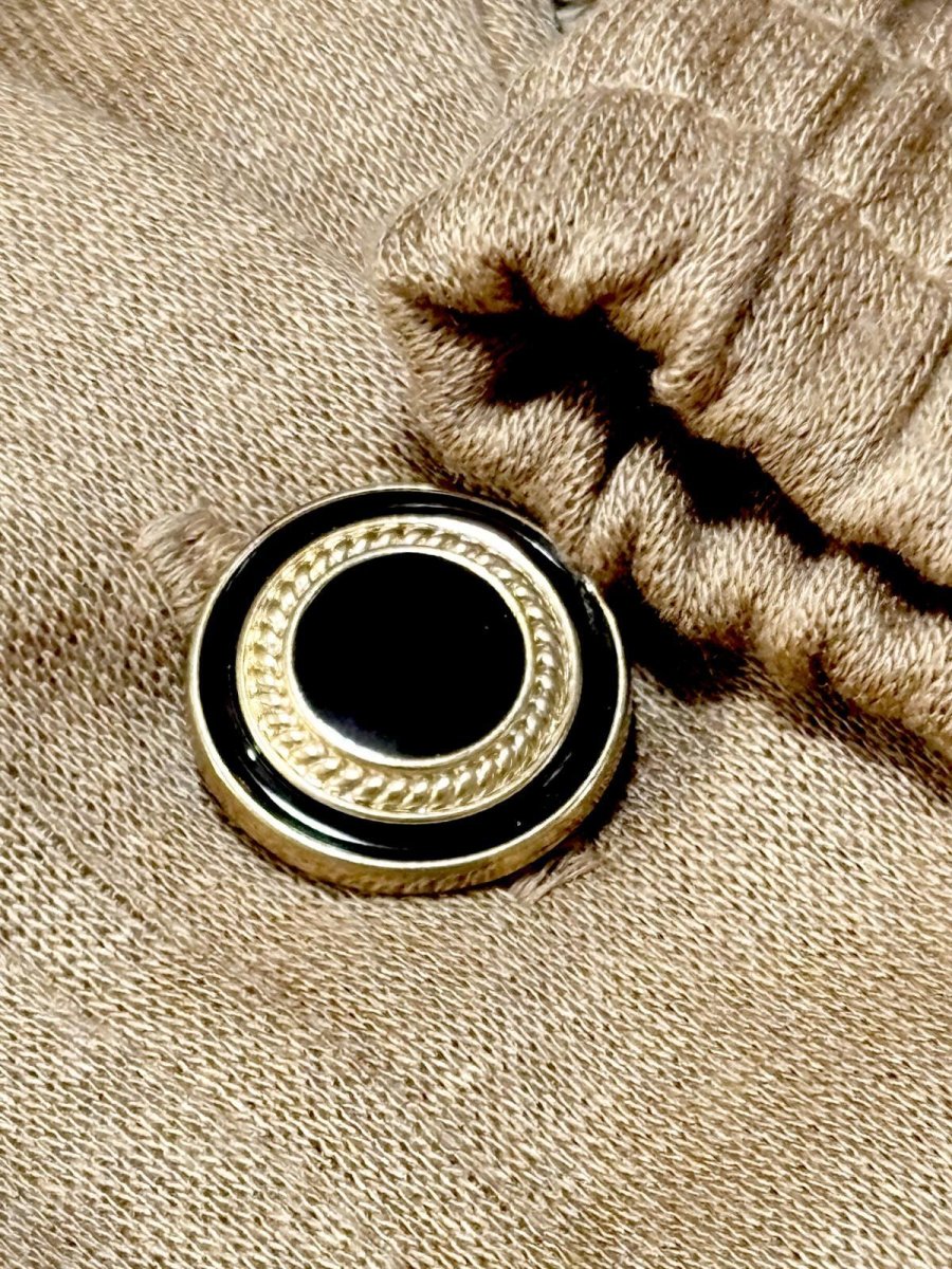 画像11: ボーダー 自転車刺繡パッチ スタッズ レトロ USA古着 ヴィンテージニットカーディガン (11)