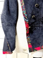 画像10: コーデュロイ ブラック レトロ USA古着 ヴィンテージジャケット (10)