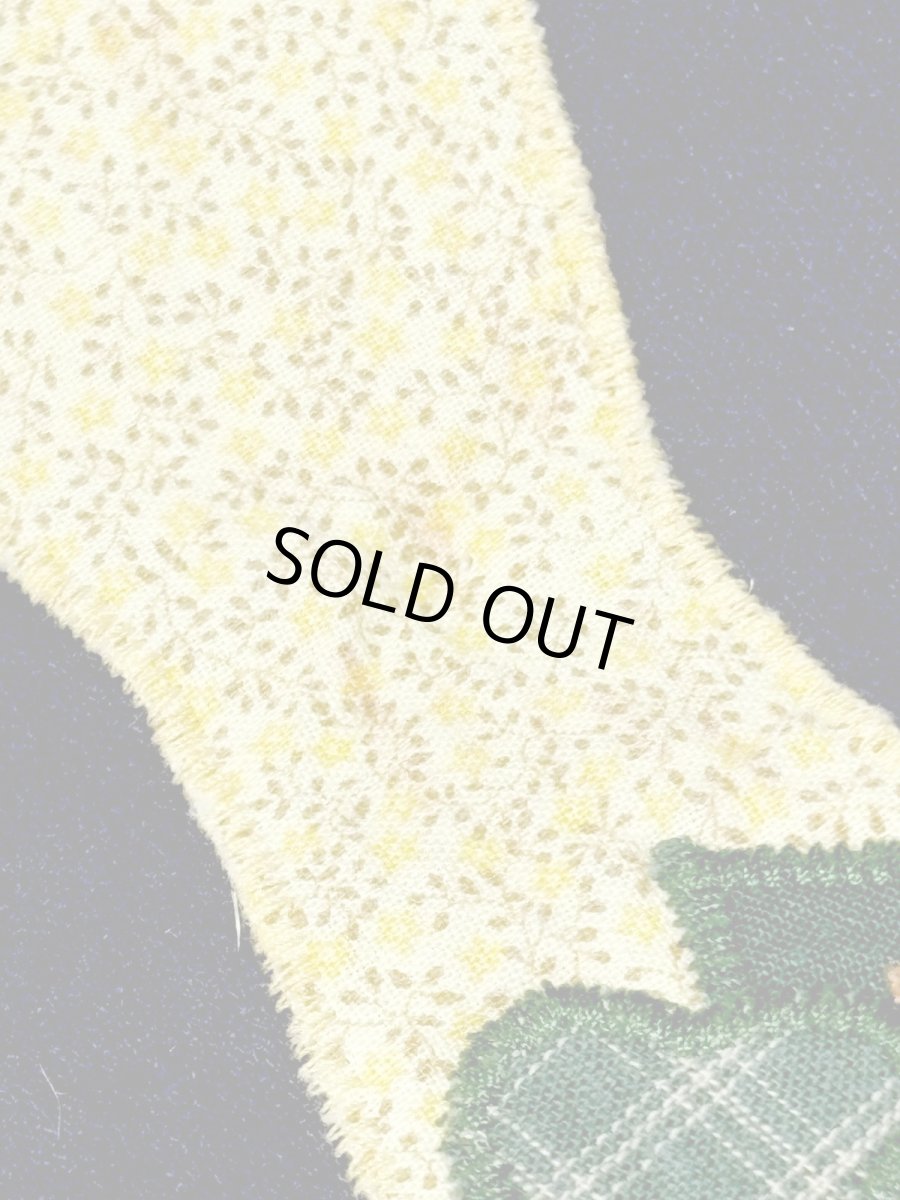 画像12: 鳥模様パッチ 襟付き ネイビー レトロ USA古着 ヴィンテージスウェット (12)