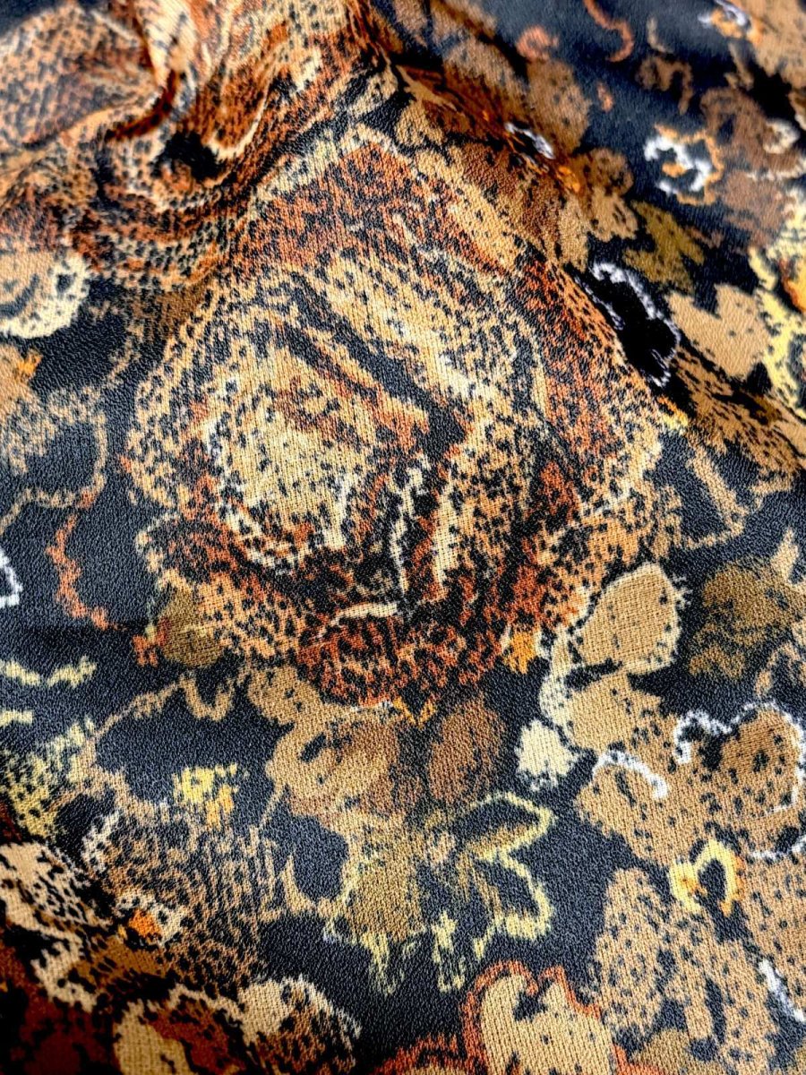 画像12: プリーツ切り替え 花柄 レトロ ヨーロッパ古着 ヴィンテージワンピース (12)