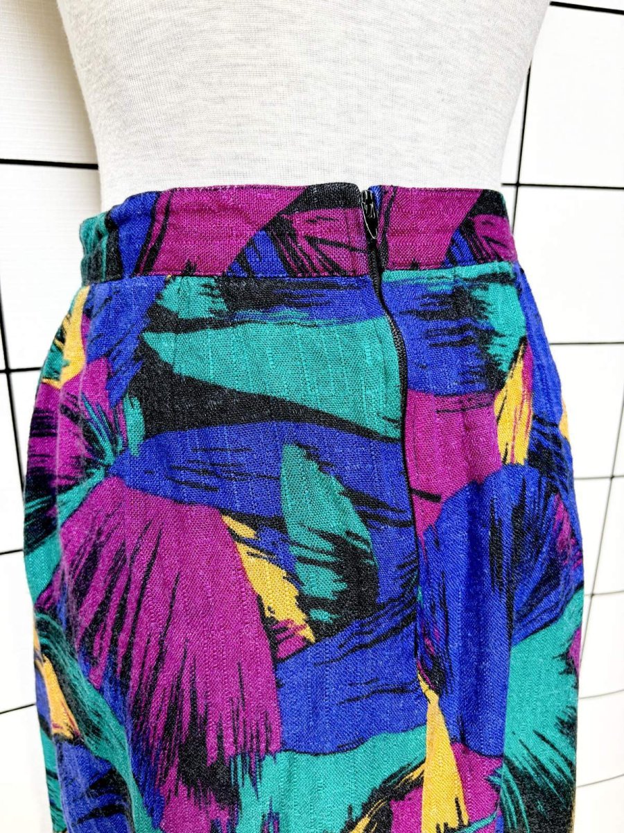 画像6: アート柄 レトロ USA古着 ヴィンテージスカート (6)