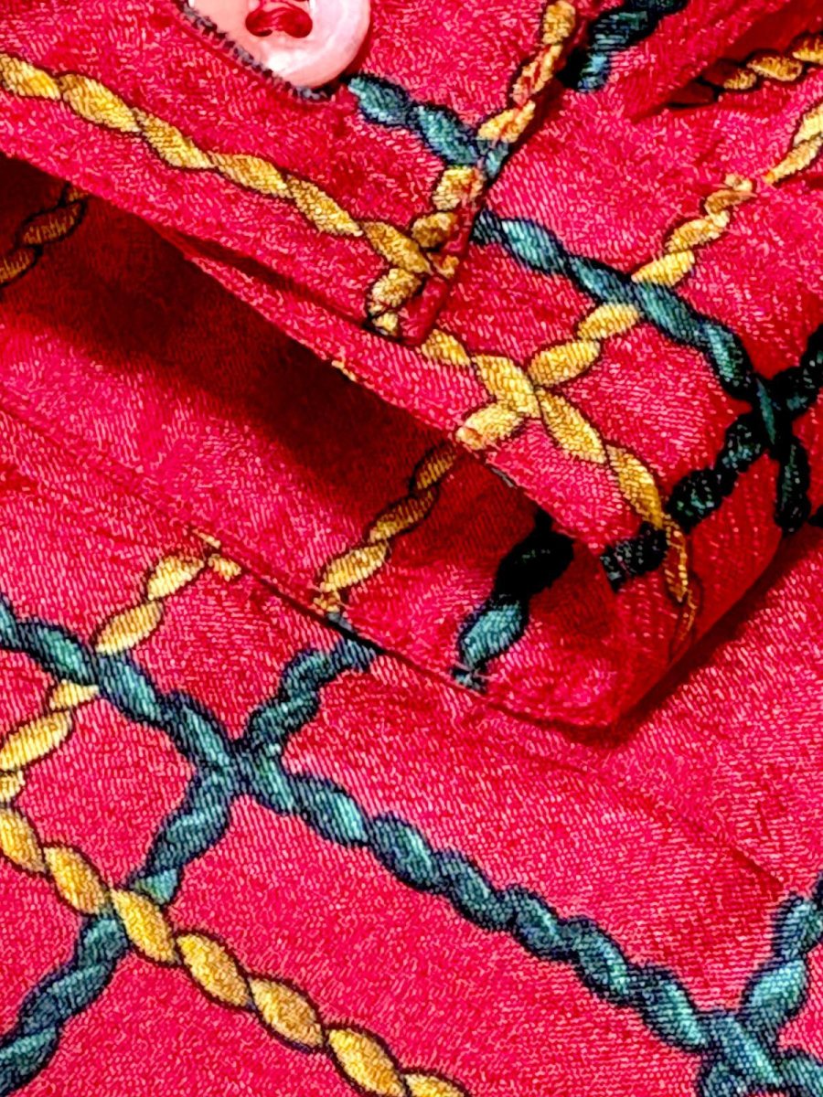 画像9: チェック プルオバー レトロ シャツ USA古着 ヴィンテージトップス (9)